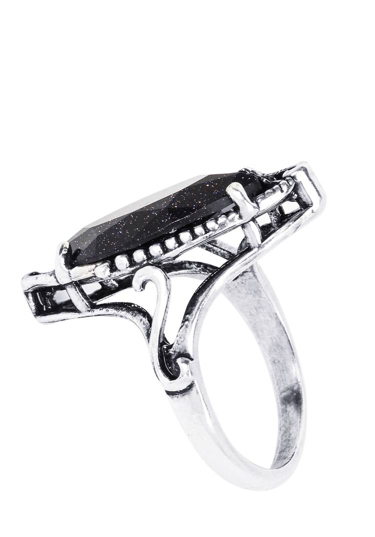 Комплект (серьги, кольцо) Капля авантюрина шир.  750, рис. 5