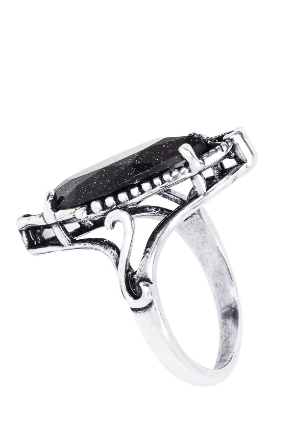 Комплект (серьги, кольцо) Капля авантюрина шир.  580, рис. 5