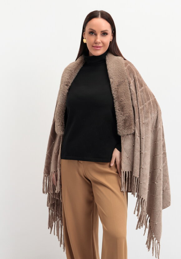 Накидка-палантин с жемчугом и булавкой шир.  580, рис. 2