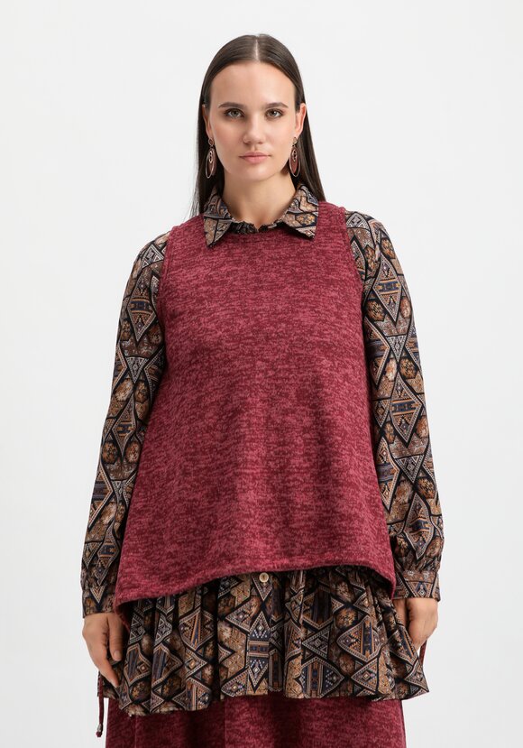 Жилет А-силуэта с кулиской по низу шир.  580, рис. 12