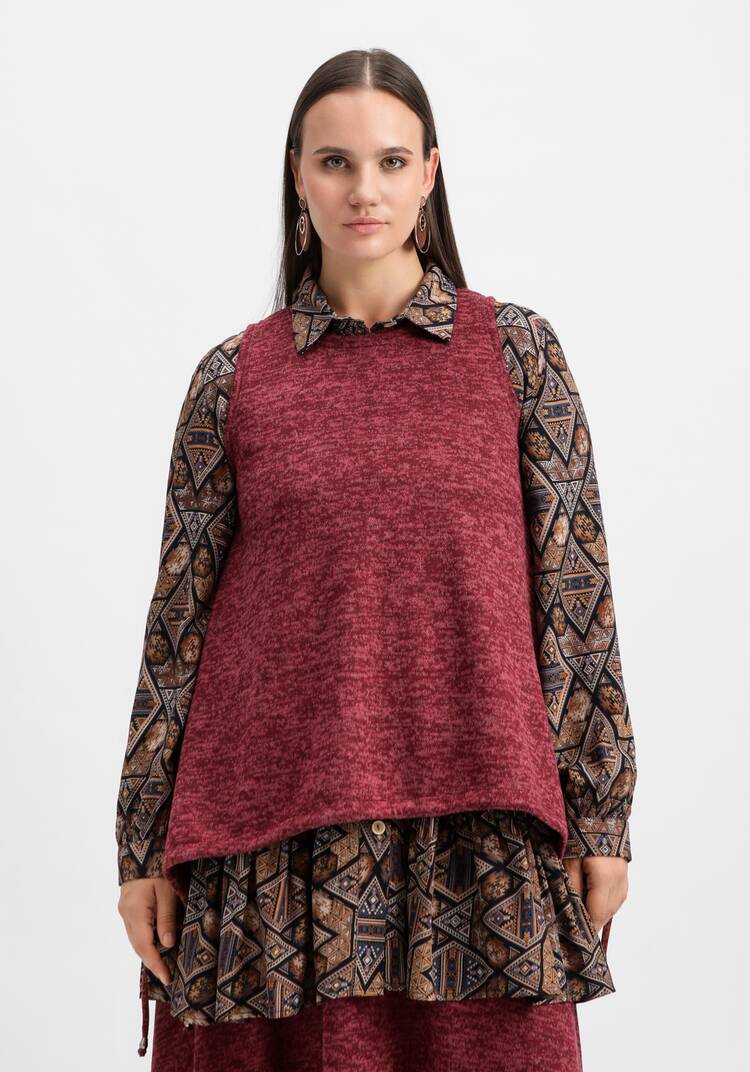 Жилет А-силуэта с кулиской по низу шир.  750, рис. 12