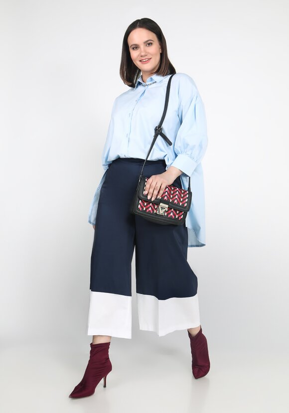 Кюлоты с контрастным кантом шир.  580, рис. 9