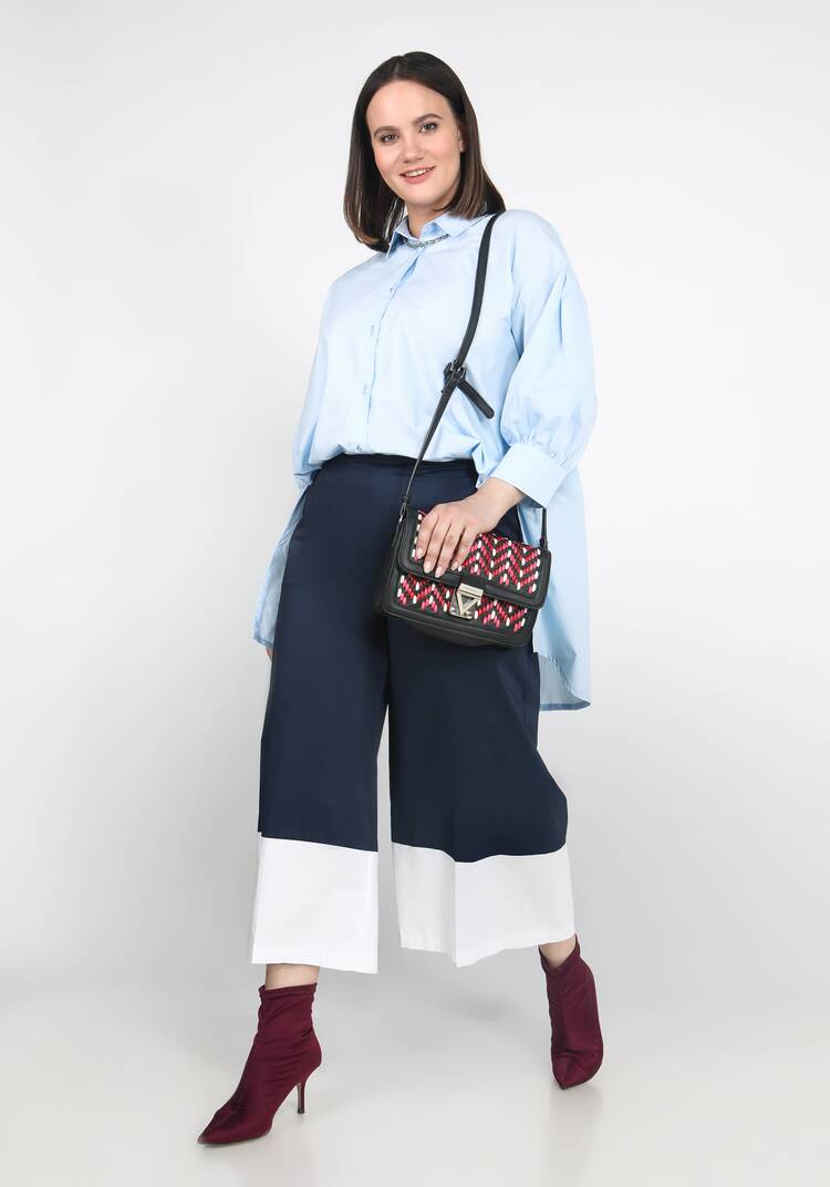 Кюлоты с контрастным кантом шир.  750, рис. 9