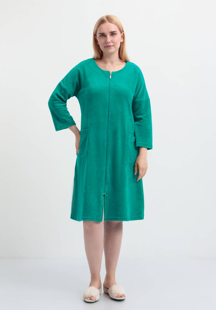 Халат домашний Мягкий велюр шир.  750, рис. 1