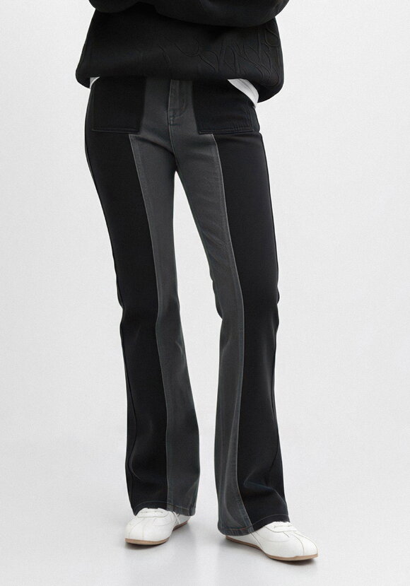 Джинсы комбинированные двухцветные шир.  580, рис. 12