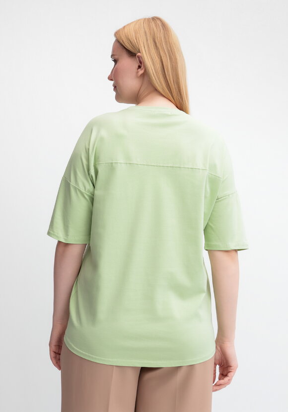 Футболка с принтом Золотой цветок шир.  580, рис. 13