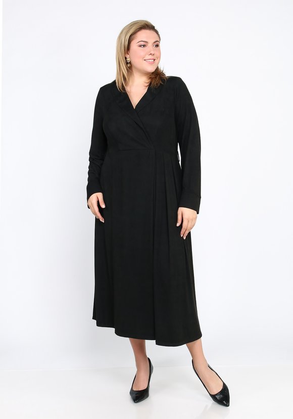 Платье миди с запахом шир.  580, рис. 6