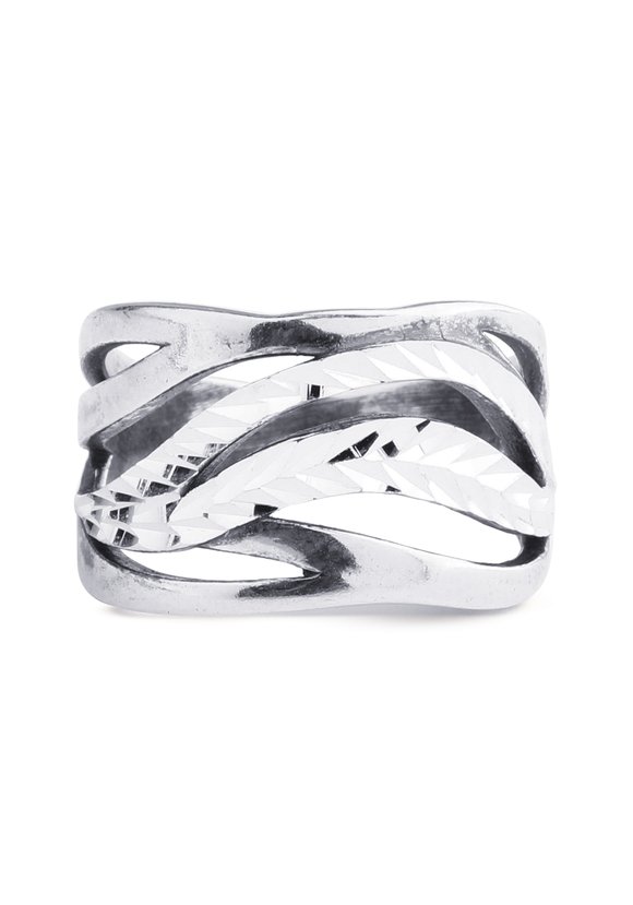 Кольцо серебряное Мелодия счастья шир.  580, рис. 2