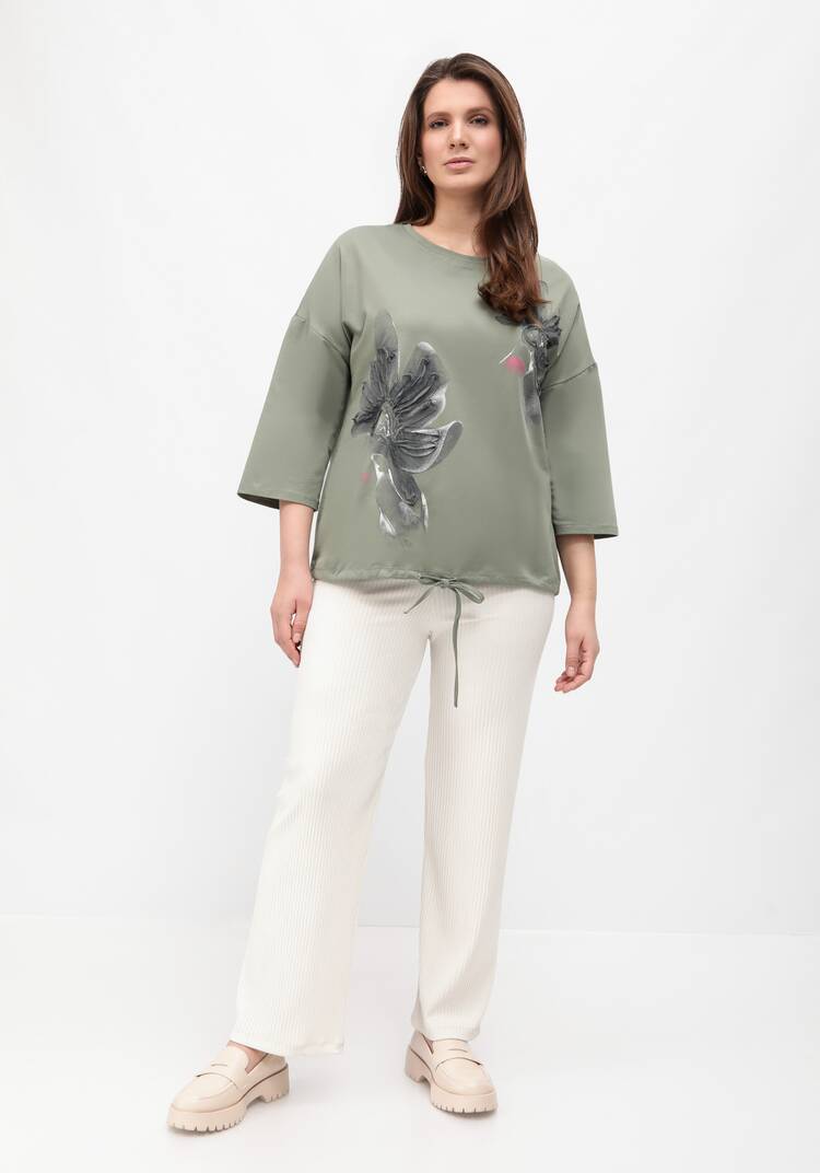 Блуза с принтом на кулиске шир.  750, рис. 26