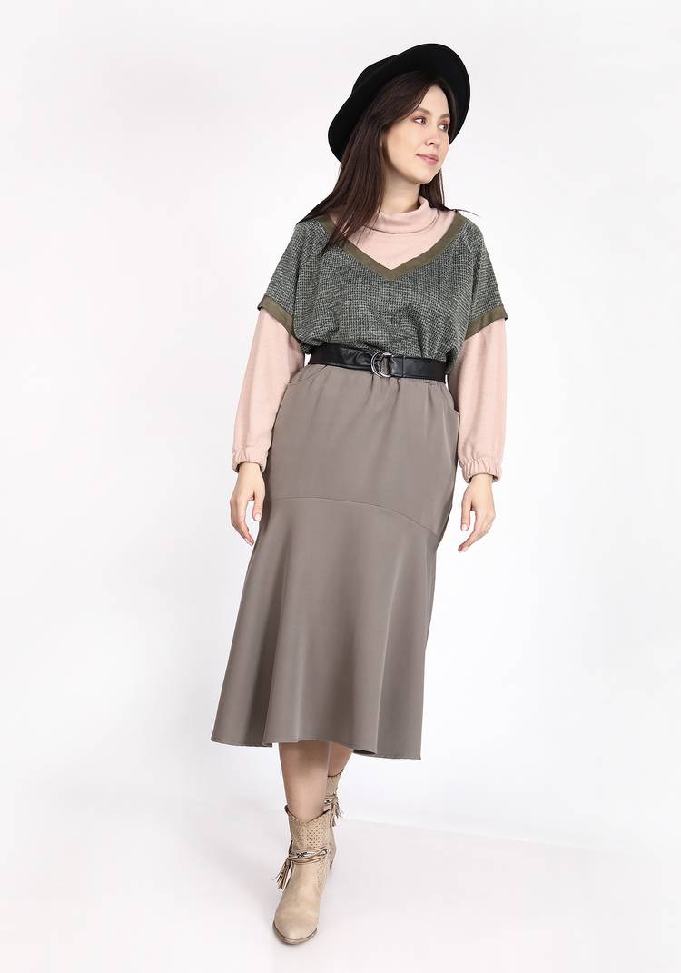 Юбка миди расклешенная к низу шир.  750, рис. 3