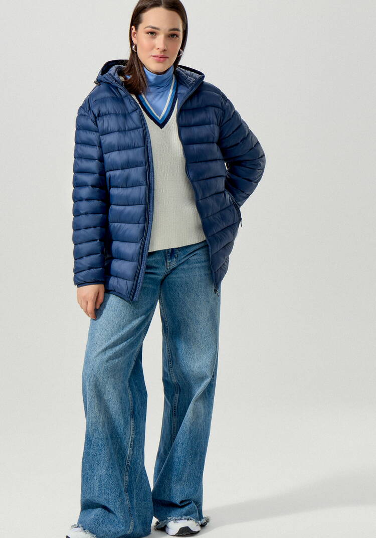 Куртка легкая стеганая с капюшоном шир.  750, рис. 11