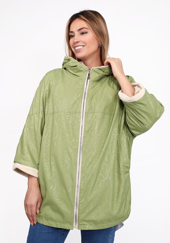 Куртка с капюшоном на подкладке из эко-меха шир.  580, рис. 13