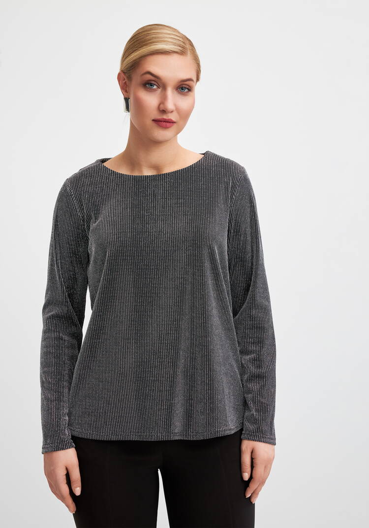 Блуза из трикотажа с люрексом шир.  750, рис. 9