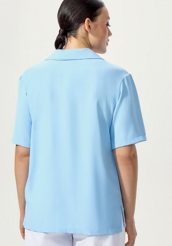 Блуза с однобортным воротником шир.  580, рис. 3