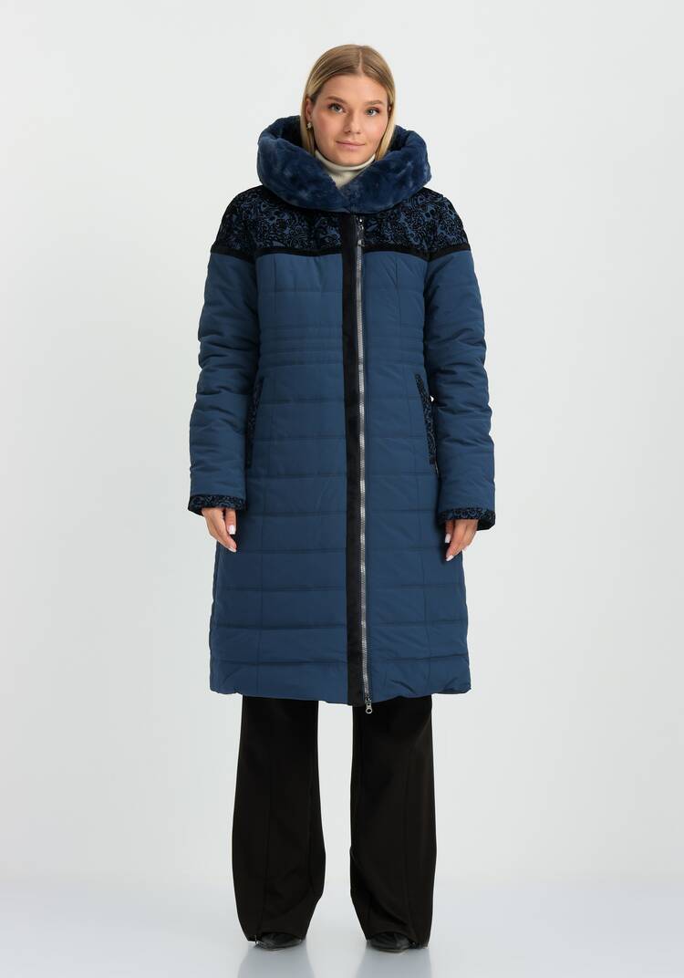 Куртка с принтом из флока шир.  750, рис. 4