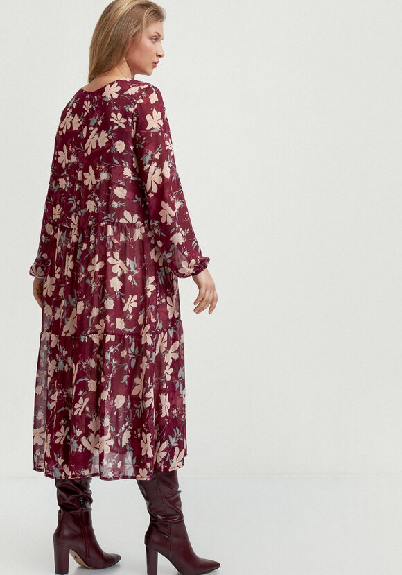 Платье свободного кроя с принтом цветок шир.  580, рис. 27