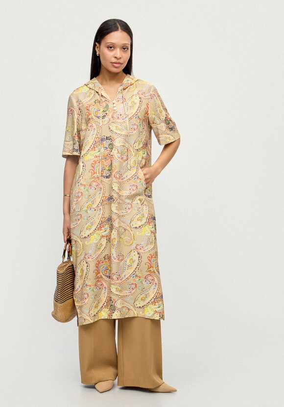 Платье изо льна Летний шик шир.  580, рис. 8