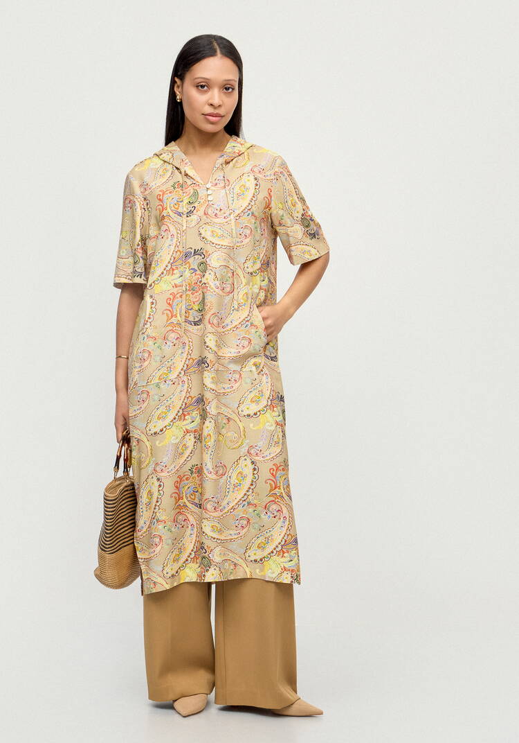 Платье изо льна Летний шик шир.  750, рис. 8