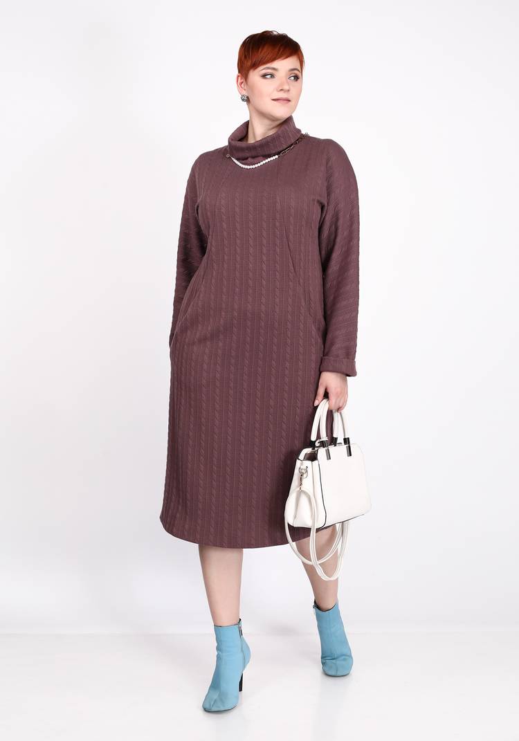 Платье свободного силуэта с воротником шир.  750, рис. 9