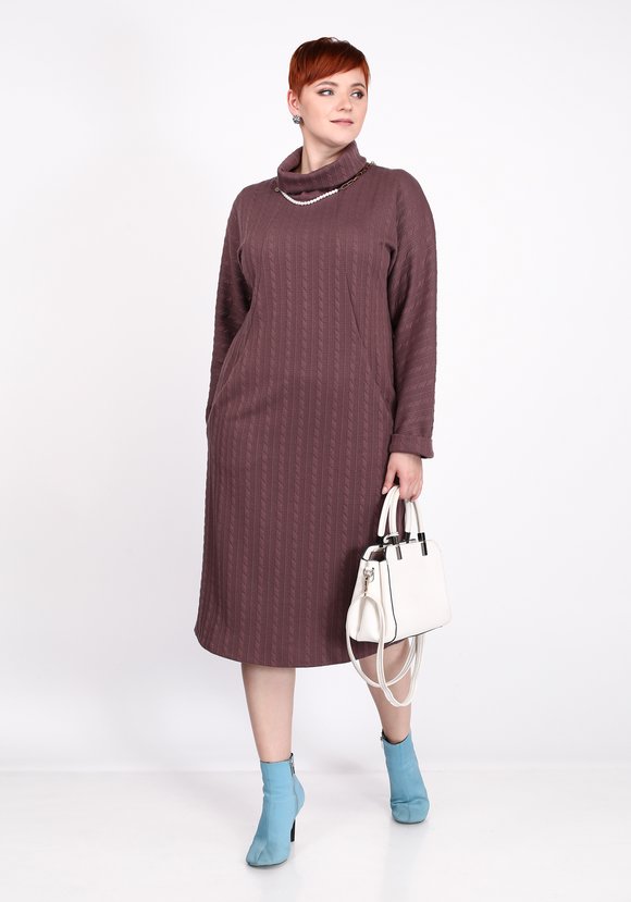 Платье свободного силуэта с воротником шир.  580, рис. 9