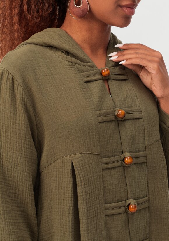 Кардиган удлиненный с капюшоном шир.  580, рис. 5