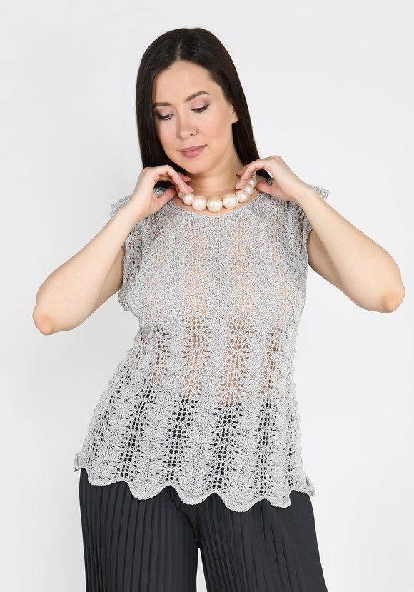 Туника Ажурная красота шир.  580, рис. 5