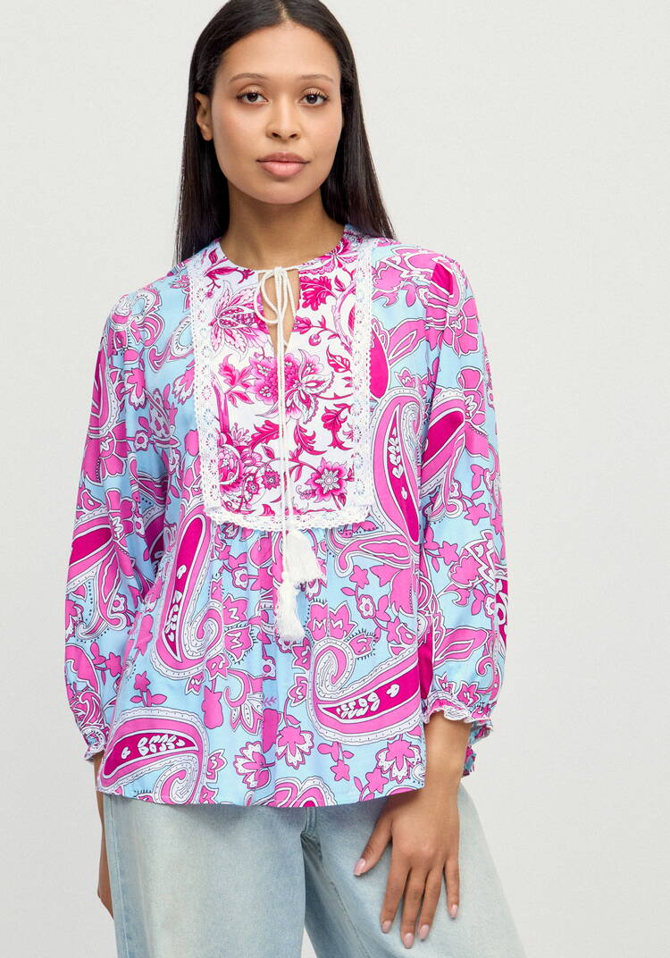 Блуза Весна внутри меня шир.  750, рис. 9