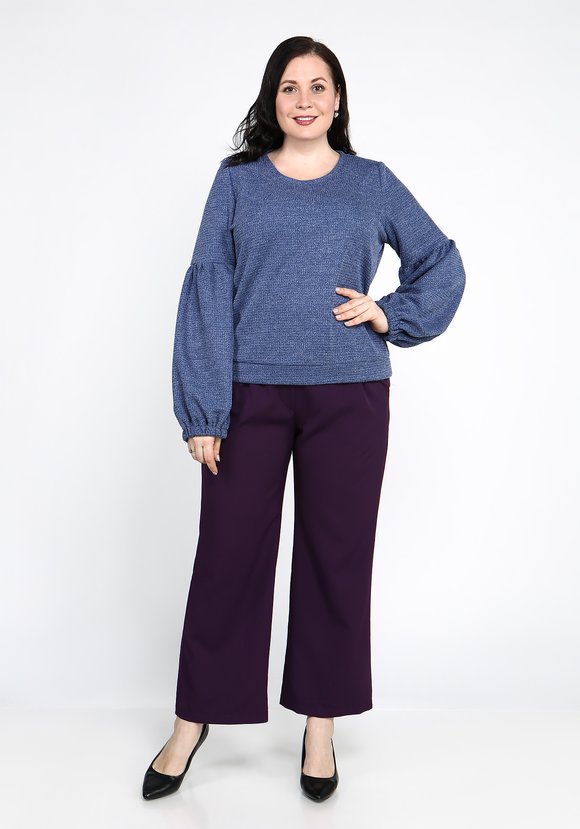 Джемпер с рукавами-фонариками шир.  580, рис. 12