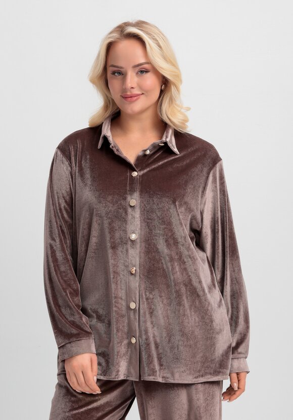 Блуза с дизайнерскими пуговицами шир.  580, рис. 8