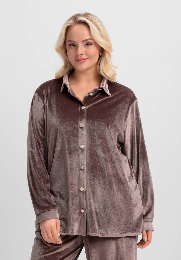 Блуза с дизайнерскими пуговицами шир.  750, рис. 8