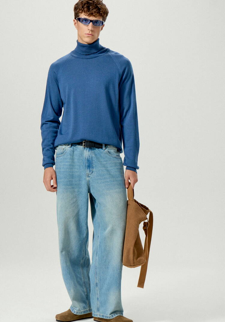 Свитер базовый с высоким воротом шир.  750, рис. 9