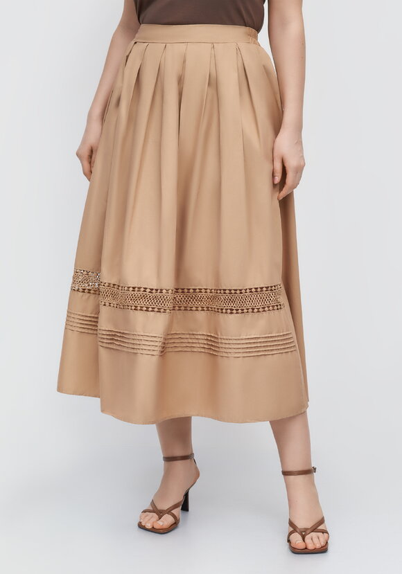 Юбка свободного кроя с кружевом шир.  580, рис. 15