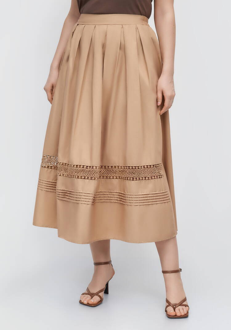 Юбка свободного кроя с кружевом шир.  750, рис. 15