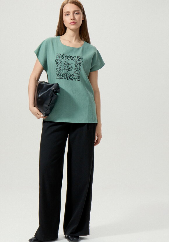 Топ с принтом свободного кроя шир.  580, рис. 15