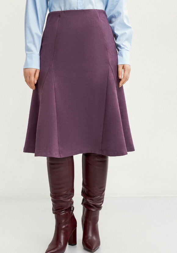 Юбка-годе из эко-замши шир.  580, рис. 11