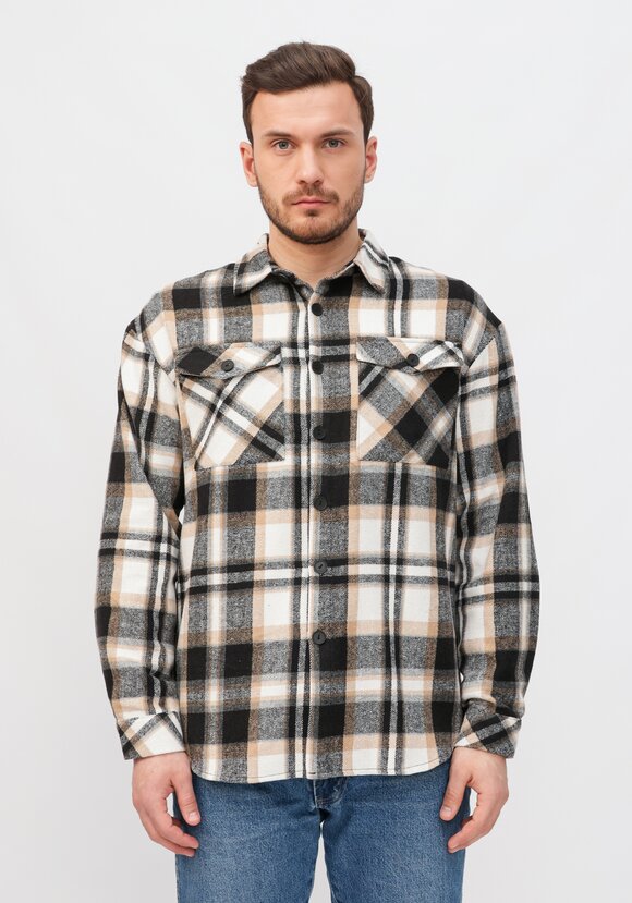 Рубашка хлопковая в клетку шир.  580, рис. 4