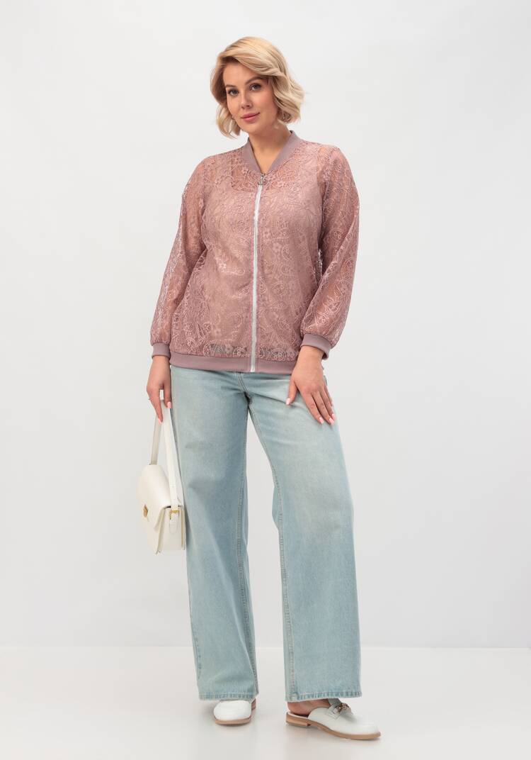 Бомбер кружевной шир.  750, рис. 9