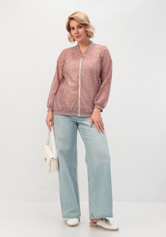 Бомбер кружевной шир.  580, рис. 9