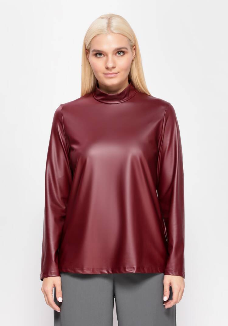 Водолазка из экокожи шир.  750, рис. 16