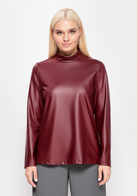 Водолазка из экокожи шир.  580, рис. 16