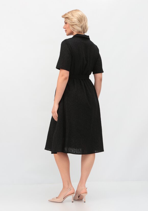 Платье из хлопка с поясом шир.  580, рис. 20