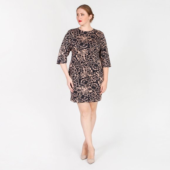 Платье-миди со свободными рукавами шир.  580, рис. 1