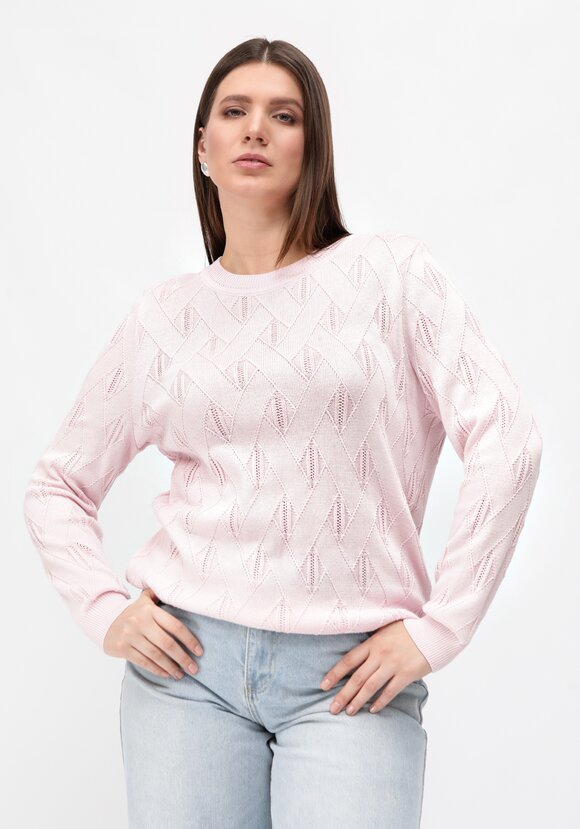 Джемпер ажурный удлиненный шир.  580, рис. 32
