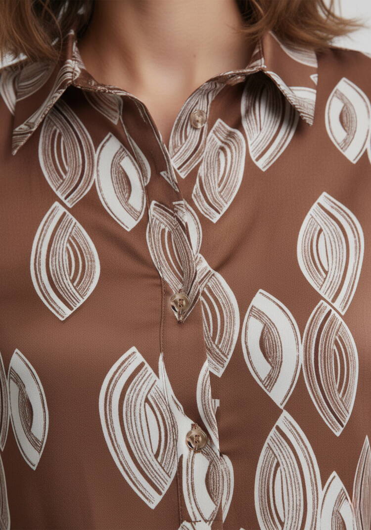 Блуза свободного кроя с застежкой шир.  750, рис. 5