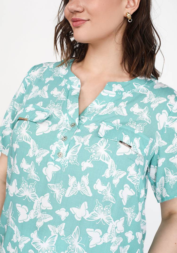 Блуза Красивый день шир.  750, рис. 4