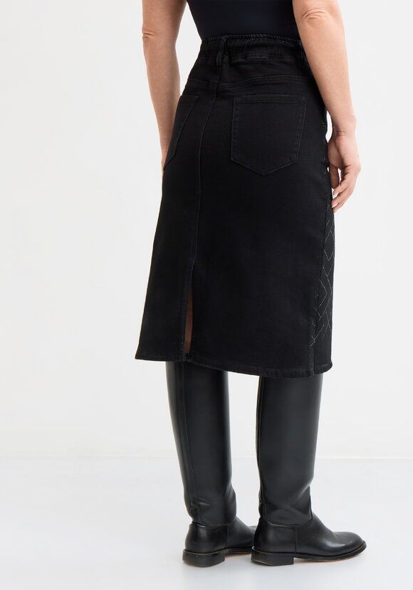 Юбка джинсовая прямого кроя шир.  580, рис. 3