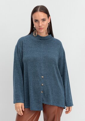 Джемпер с асимметричным низом