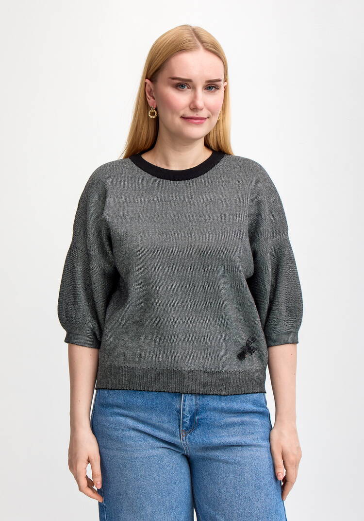 Джемпер с декором и рукавом 3/4 шир.  750, рис. 16