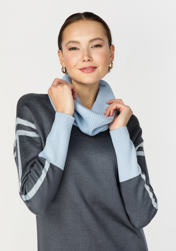 Платье прямого силуэта с контрастной отделкой шир.  580, рис. 11