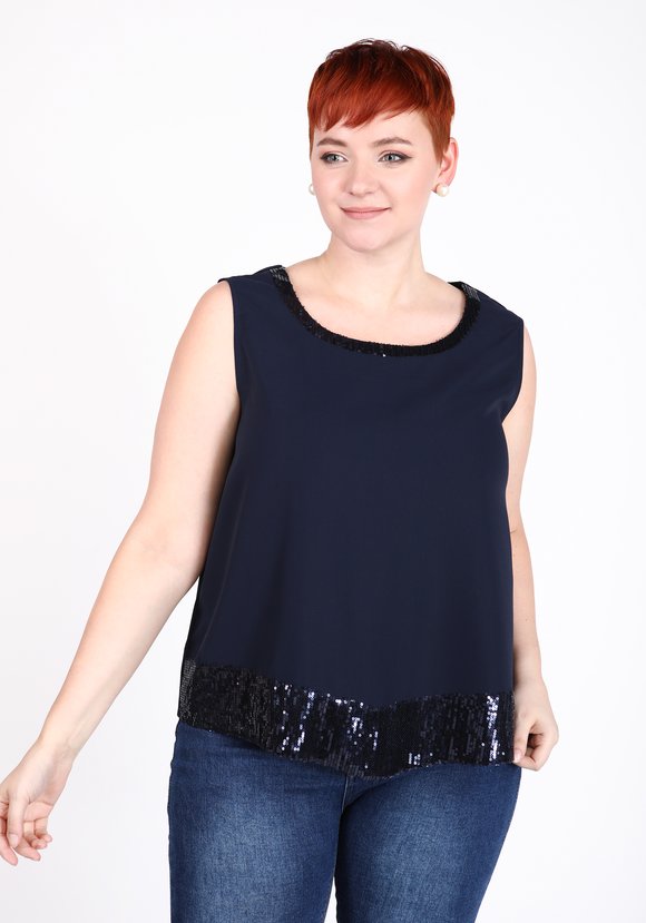Топ с отделкой из пайеток шир.  580, рис. 5